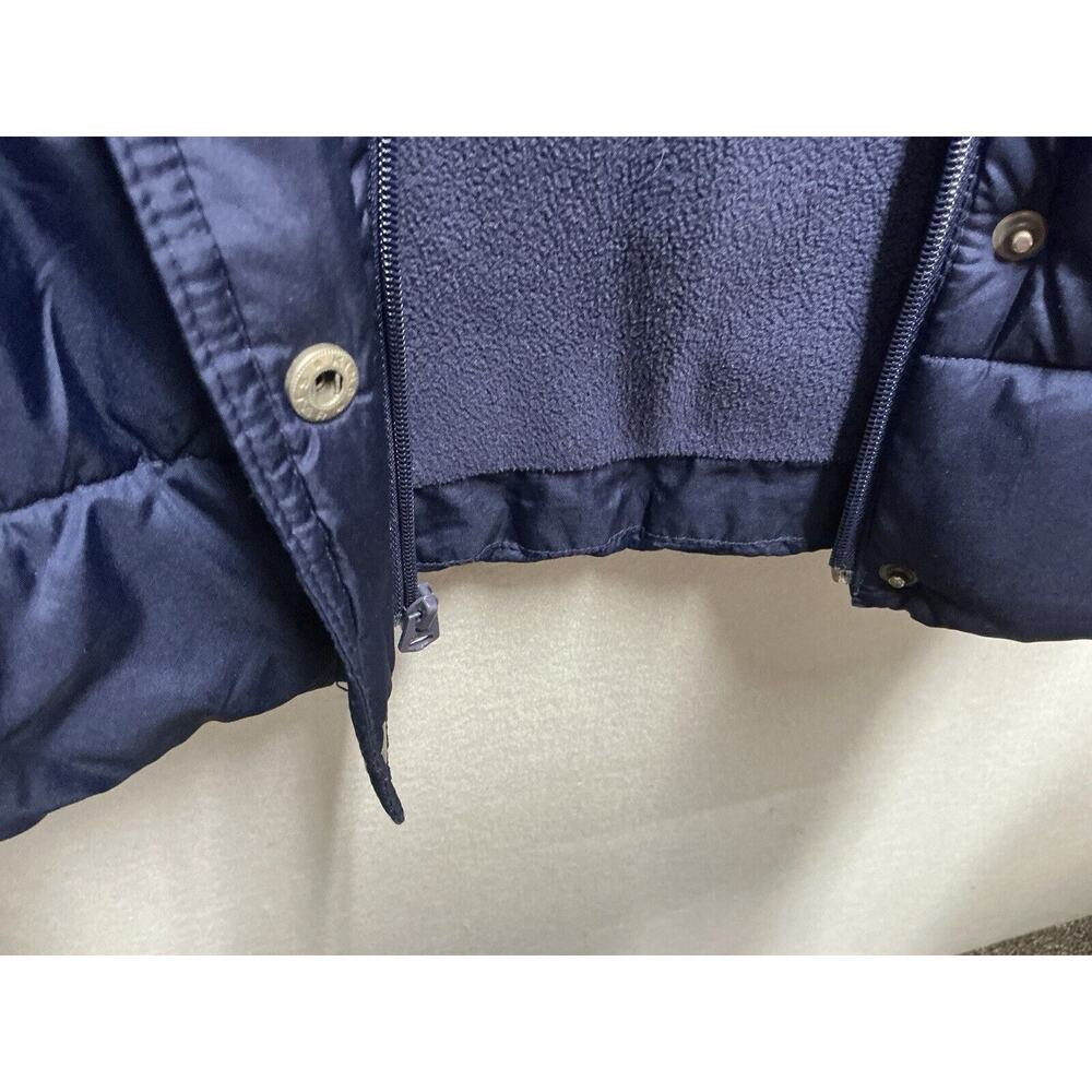 Old Navy Women's Navy Fleece Lined Full Zip Collared Puffer Vest Size Medium - Picture 12 of 13